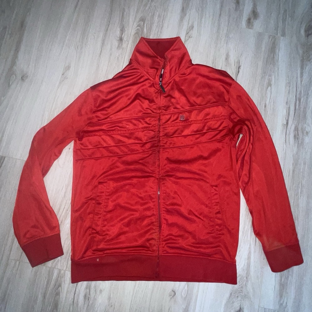 ECKO UNLTD Defined By Design red TRACK JACKET Tru Eko men sz XL